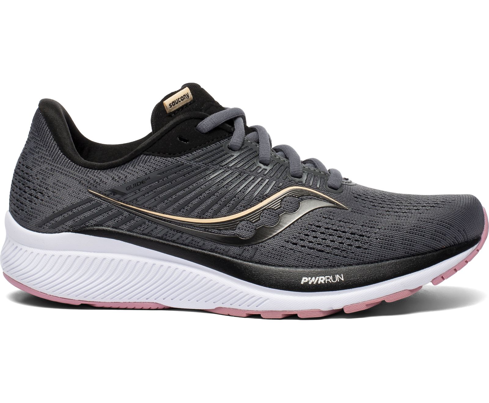 Saucony Guide 14 Women\'s Running Shoes Grey / Rose | Canada 142SGLO